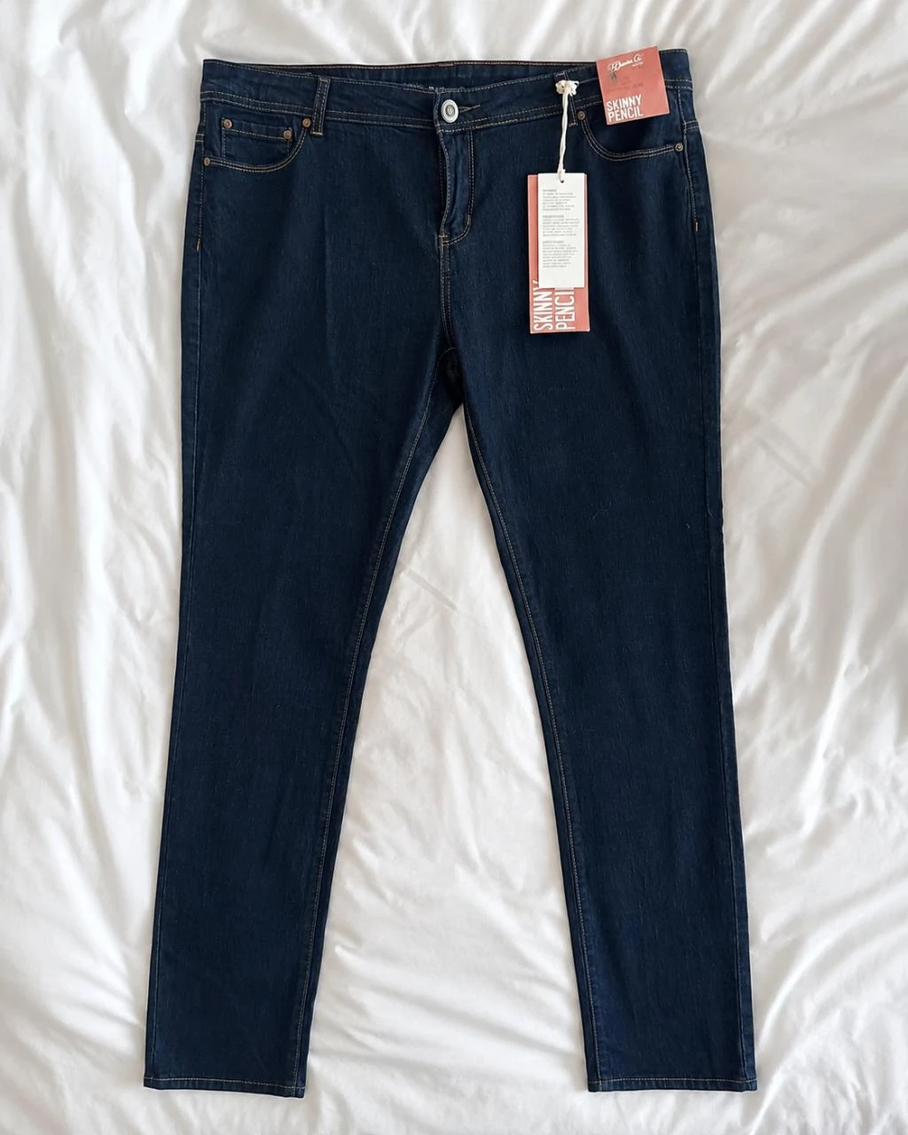Vaqueros pitillo azul oscuro Denim Co Skinny Pencil Talla 48 / Nuevos